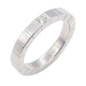 CARTIER Authentic 18k Silver Diamond Lanier Ring